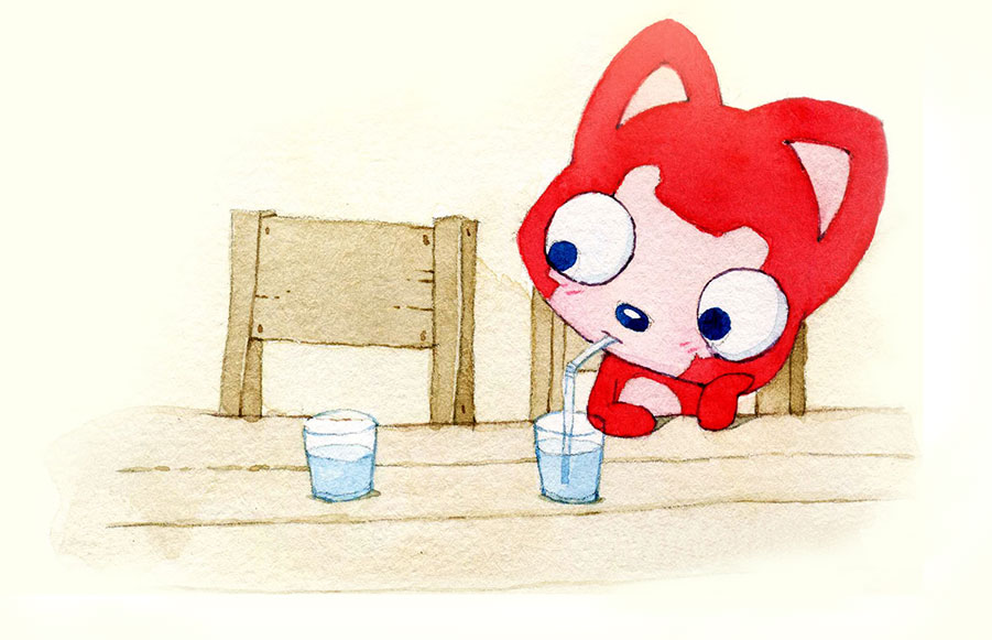 过去的小丁一直是一个人生活，享受着孤独，也憧憬着爱情。